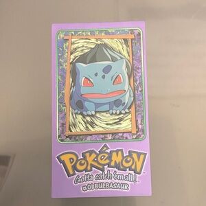 Topps Bulbasaur 3 of 5 Oversized Card